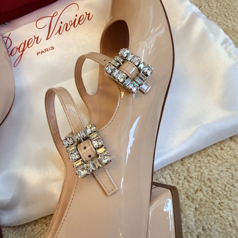 Roger Vivier 水晶方釦瑪莉珍鞋 37.5-8