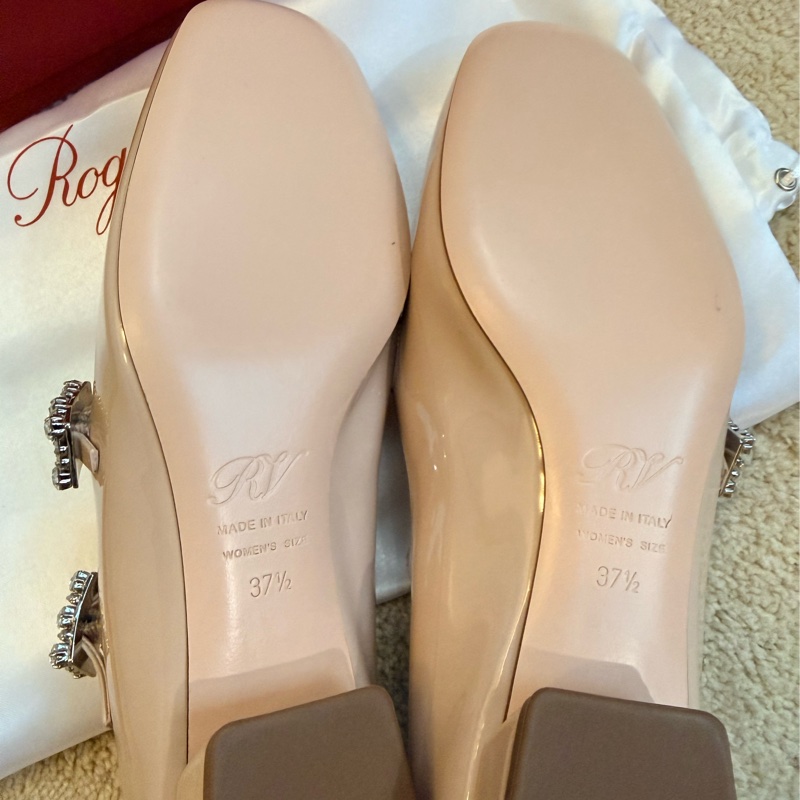 Roger Vivier 水晶方釦瑪莉珍鞋 37.5-10