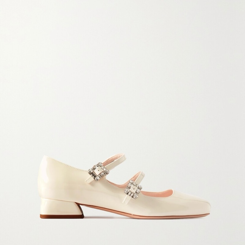 Roger Vivier 水晶方釦瑪莉珍鞋 37.5 全新-4