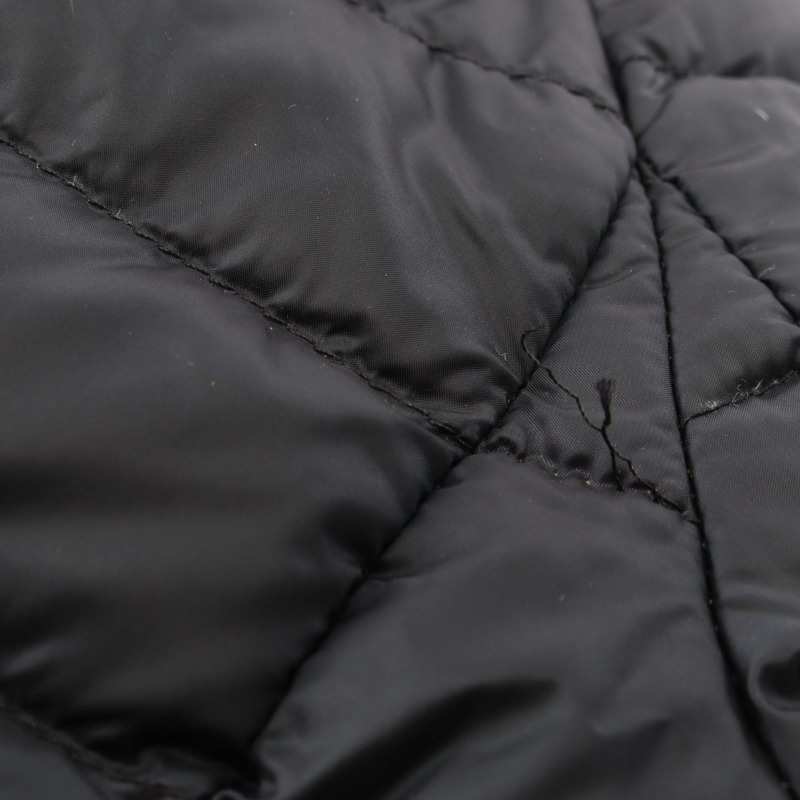 MONCLER SERPENTINE 羽絨衣外套，荷葉邊下擺，2號尼龍黑色，二手女款-6