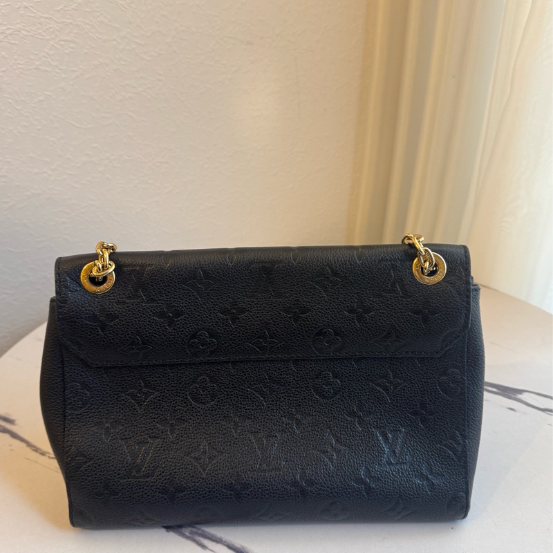 Lv M44151黑壓紋VAVIN金鏈包 肩背/斜背都好看-3