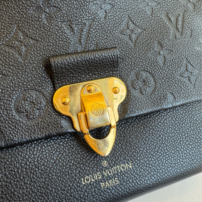 Lv M44151黑壓紋VAVIN金鏈包 肩背/斜背都好看-10