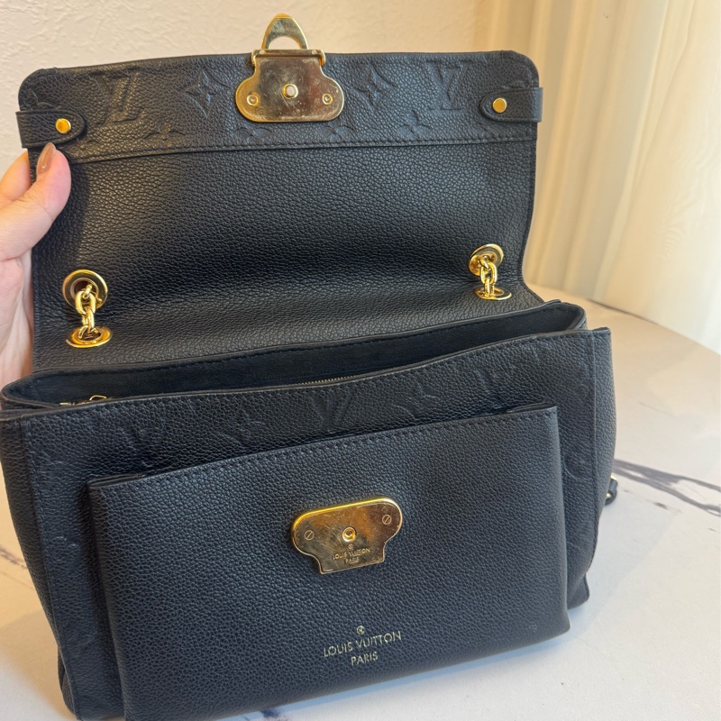 Lv M44151黑壓紋VAVIN金鏈包 肩背/斜背都好看-15