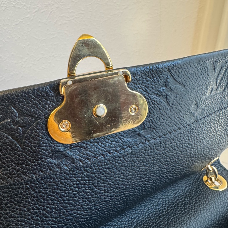 Lv M44151黑壓紋VAVIN金鏈包 肩背/斜背都好看-17