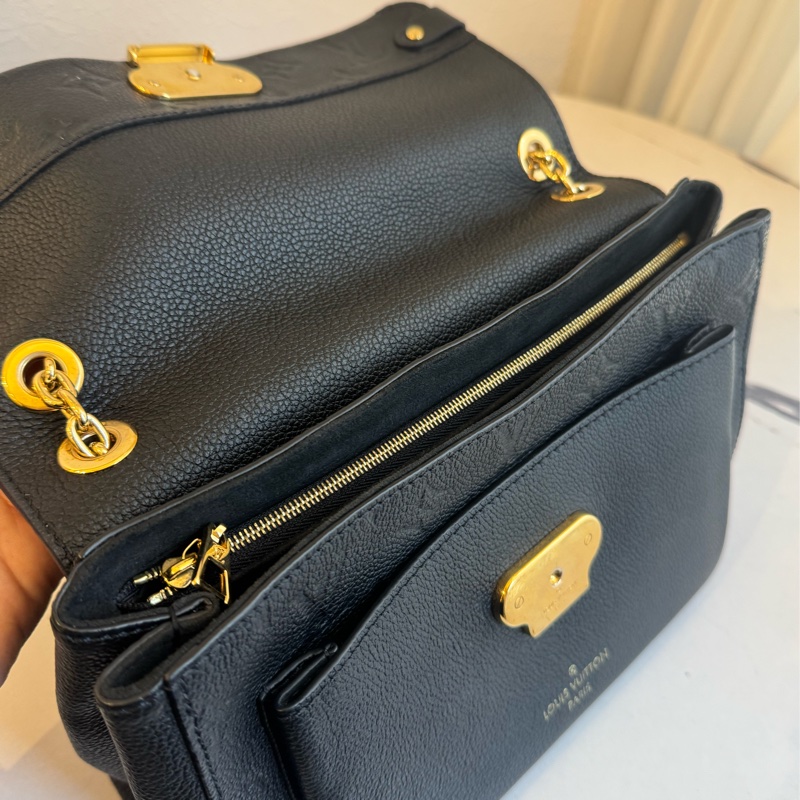 Lv M44151黑壓紋VAVIN金鏈包 肩背/斜背都好看-21