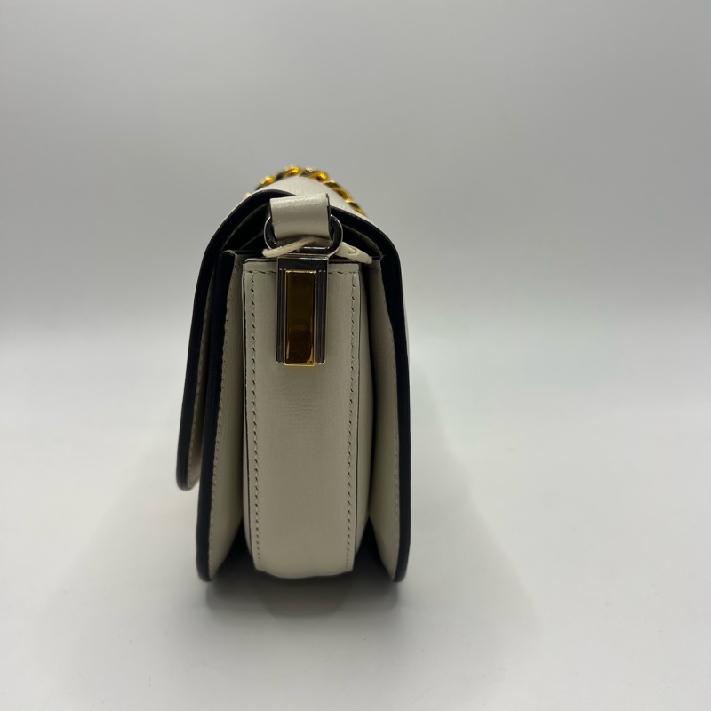 Gucci 古驰 塞尔维亚 白色 牛皮 斜挎包-2