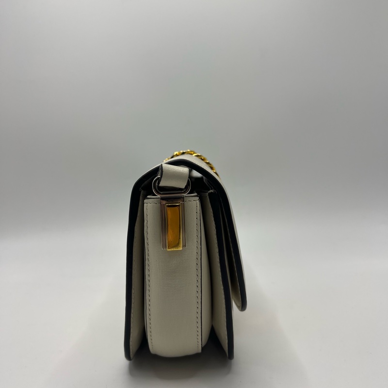 Gucci 古驰 塞尔维亚 白色 牛皮 斜挎包-3