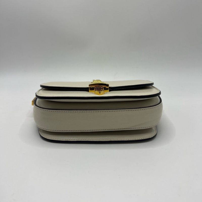 Gucci 古驰 塞尔维亚 白色 牛皮 斜挎包-4