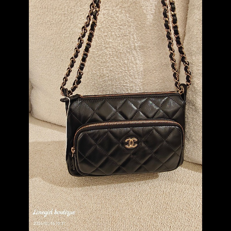 Chanel 26P羊皮兩用相機包×小紅書討論到爆炸的款式-0