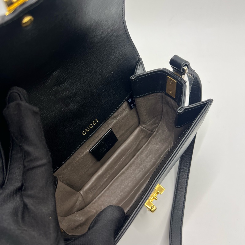 GUCCI古驰1961系列女士马鞍包单肩斜挎包-8