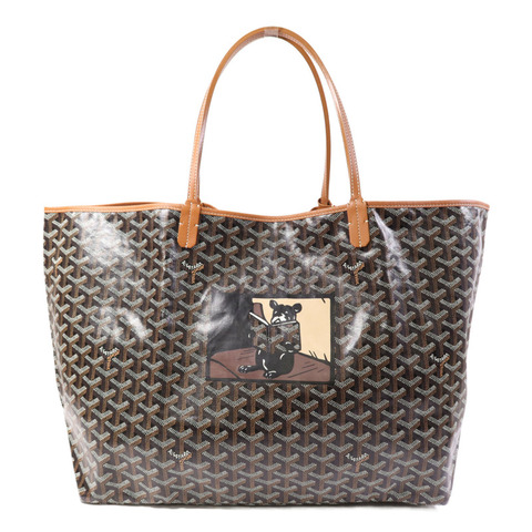 GOYARD 塗層帆布Saint Louis GM銀扣肩背袋