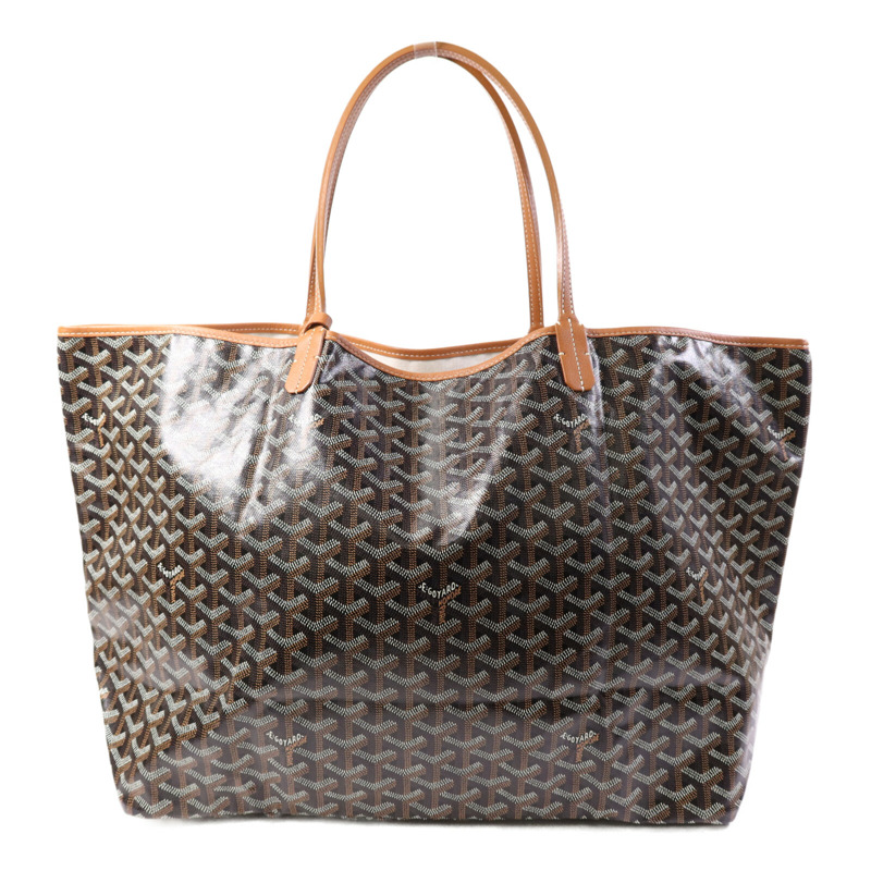 GOYARD 塗層帆布Saint Louis GM銀扣肩背袋-1