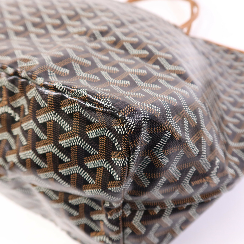 GOYARD 塗層帆布Saint Louis GM銀扣肩背袋-10