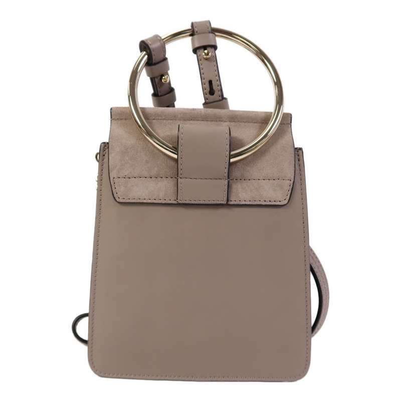 Chloe 牛皮/麂皮皮革Faye Mini Bag金扣手挽肩背兩用袋-1