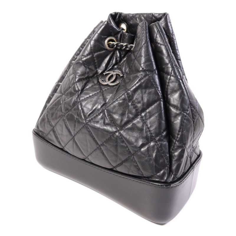 CHANEL 牛皮皮革Gabrielle Backpack鏈帶背包-2