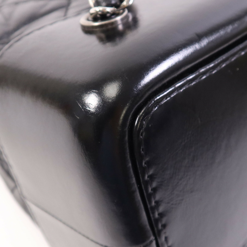 CHANEL 牛皮皮革Gabrielle Backpack鏈帶背包-11