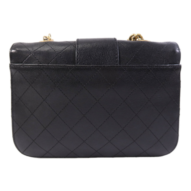 CHANEL 牛皮皮革Chain Shoulder Bag金扣鏈帶肩背袋-1