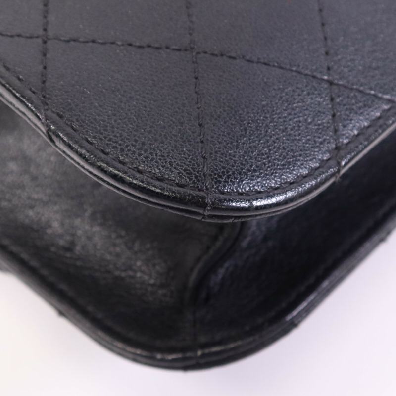 CHANEL 牛皮皮革Chain Shoulder Bag金扣鏈帶肩背袋-11