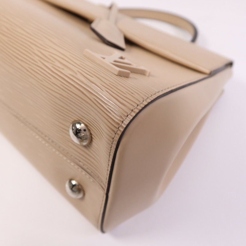 LOUIS VUITTON Epi Cluny MM銀扣手挽肩背兩用袋-11
