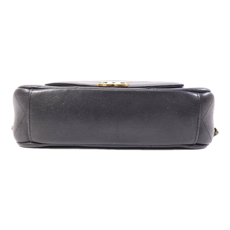 CHANEL 牛皮皮革Chain Shoulder Bag金扣鏈帶肩背袋-3