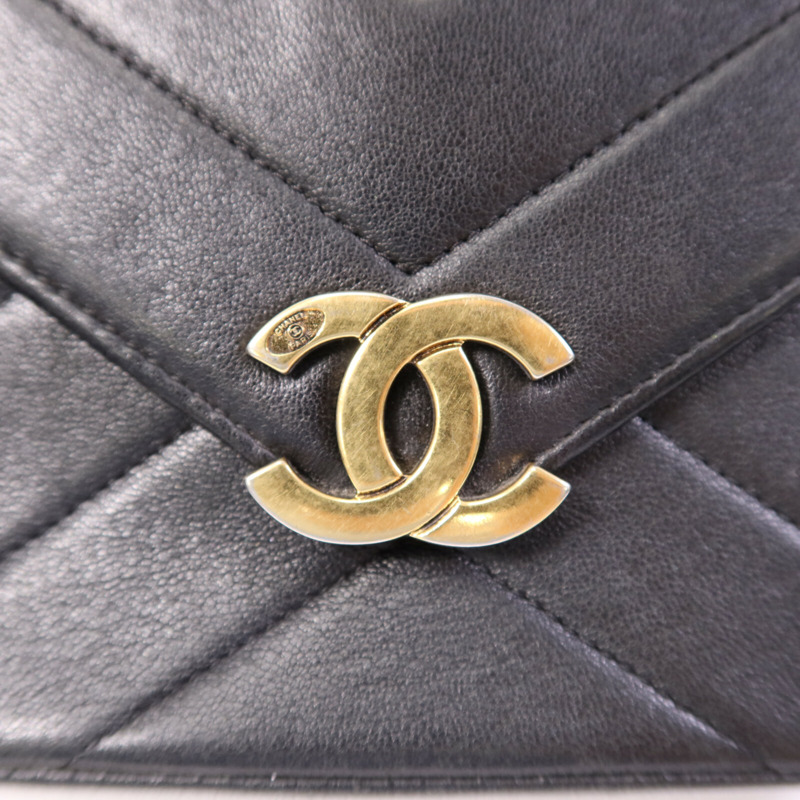 CHANEL 牛皮皮革Chain Shoulder Bag金扣鏈帶肩背袋-6