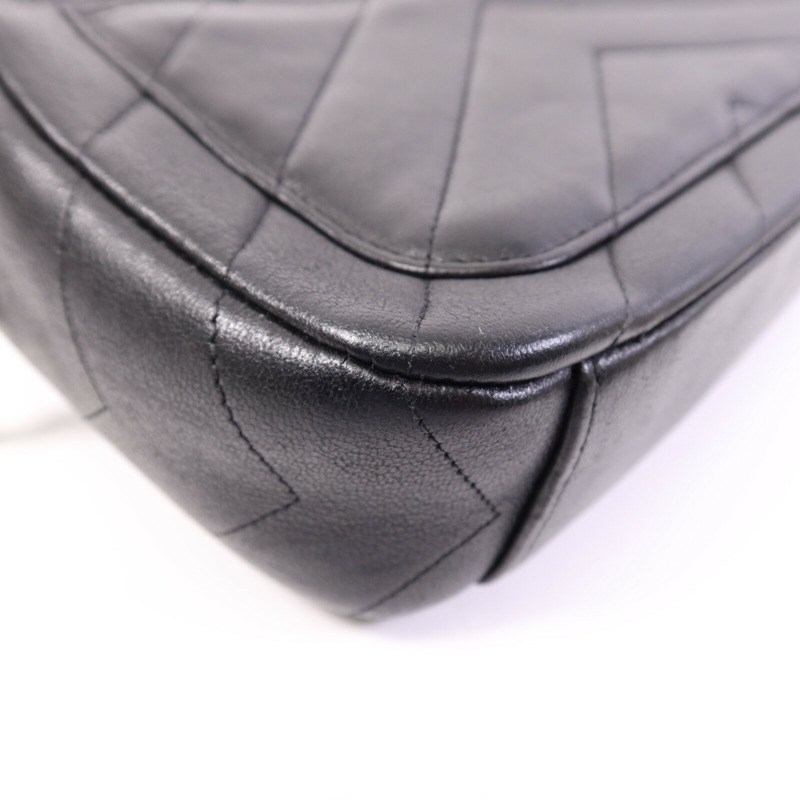 CHANEL 牛皮皮革Chain Shoulder Bag金扣鏈帶肩背袋-13