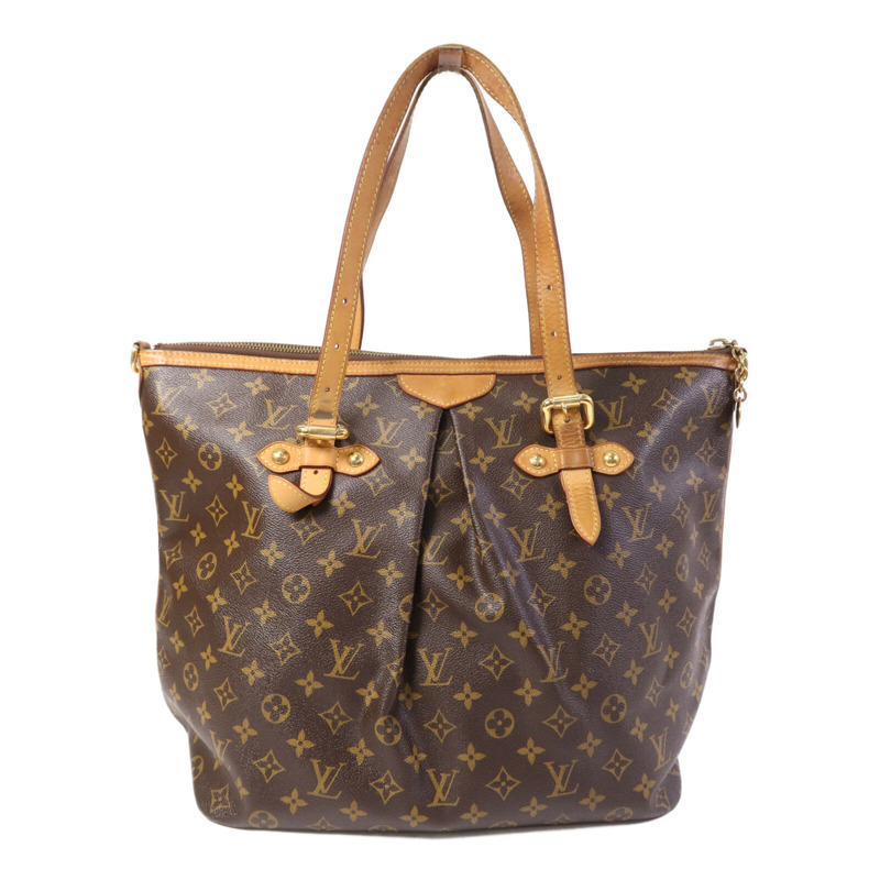 LOUIS VUITTON Monogram Palermo GM金扣手挽肩背兩用袋-1