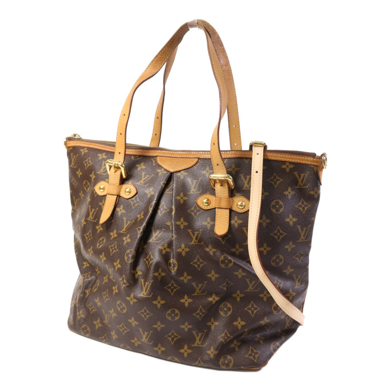 LOUIS VUITTON Monogram Palermo GM金扣手挽肩背兩用袋-2