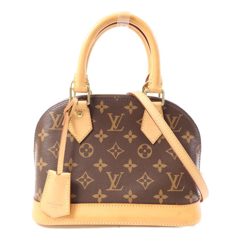 LOUIS VUITTON Monogram Alma BB金扣手挽肩背兩用袋-0