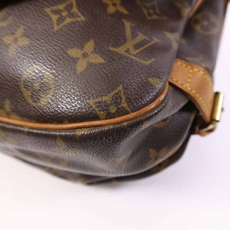 LOUIS VUITTON Monogram Saumur 30金扣肩背袋-12