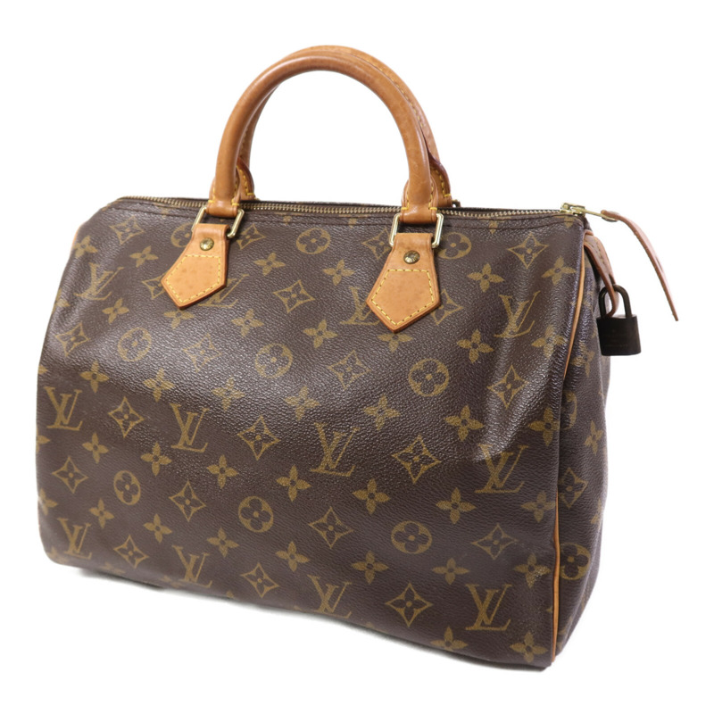 LOUIS VUITTON Monogram Speedy 30金扣手挽袋-2