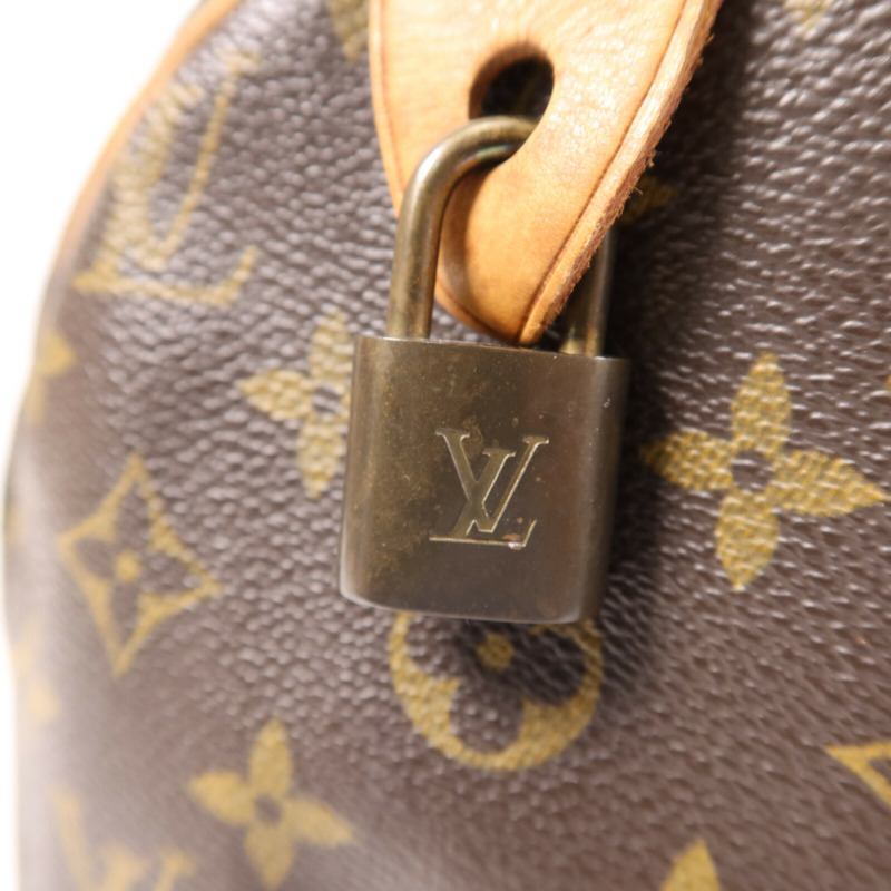 LOUIS VUITTON Monogram Speedy 30金扣手挽袋-6