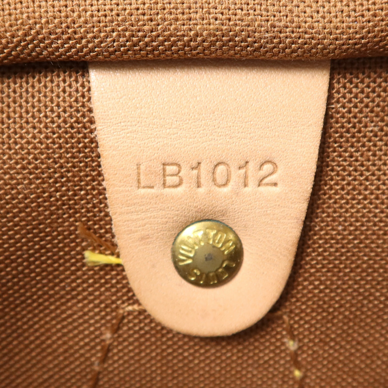 LOUIS VUITTON Monogram Speedy 30金扣手挽袋-7