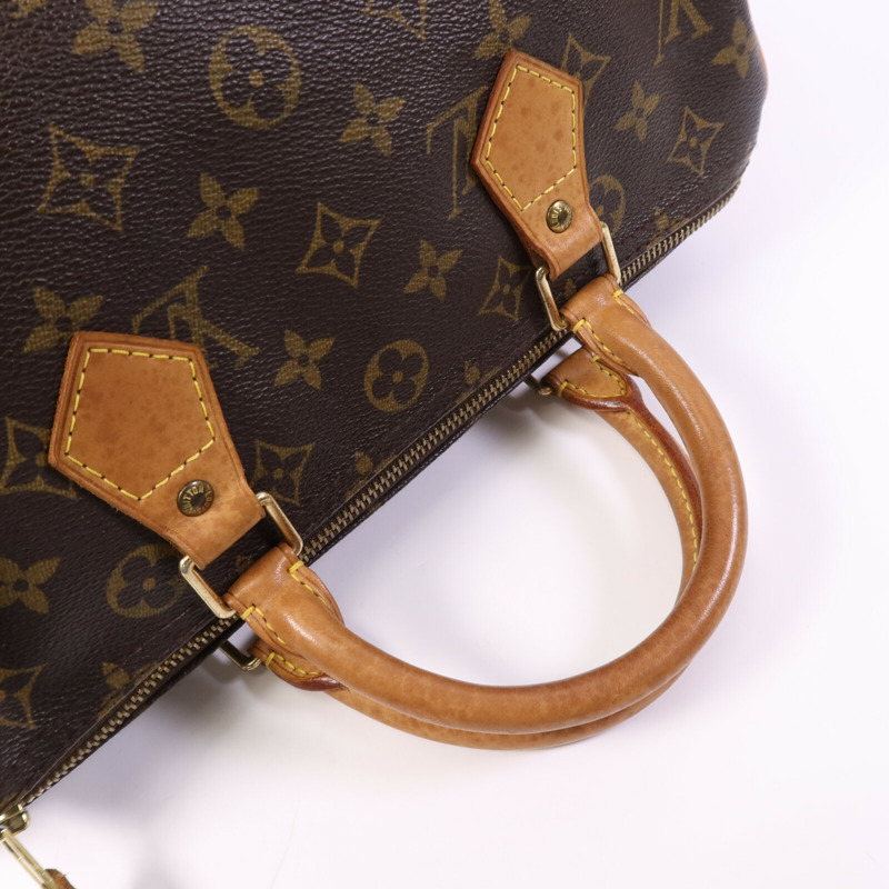 LOUIS VUITTON Monogram Speedy 30金扣手挽袋-8