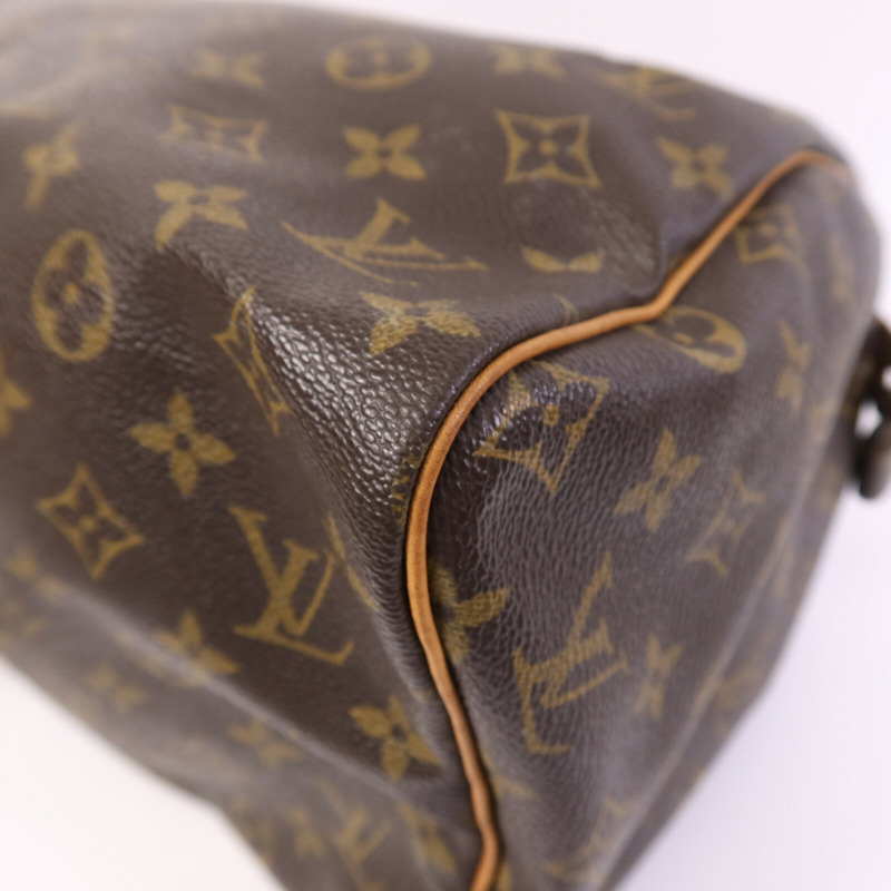 LOUIS VUITTON Monogram Speedy 30金扣手挽袋-9