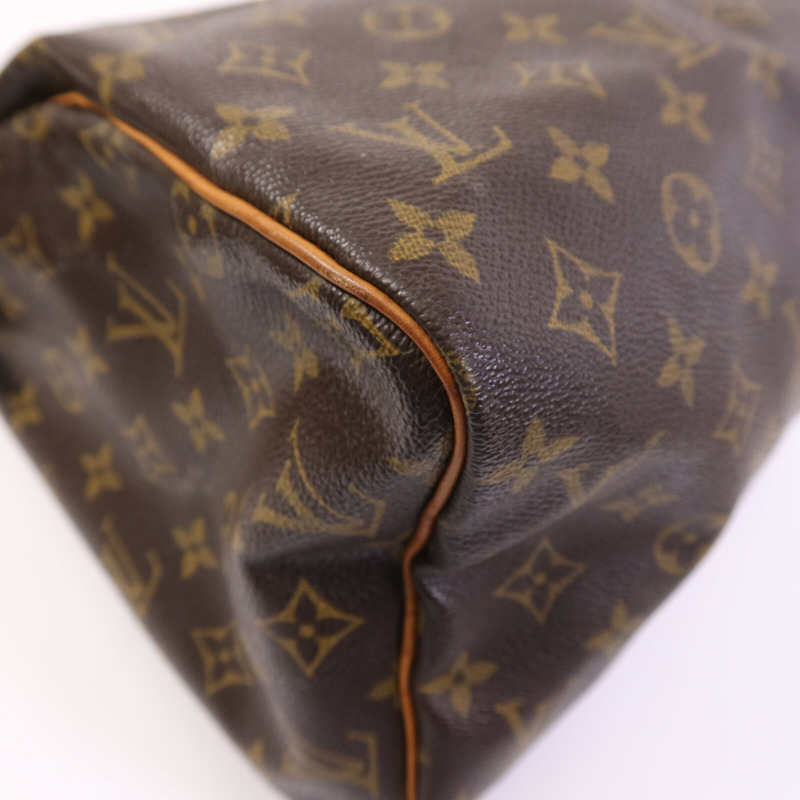 LOUIS VUITTON Monogram Speedy 30金扣手挽袋-10