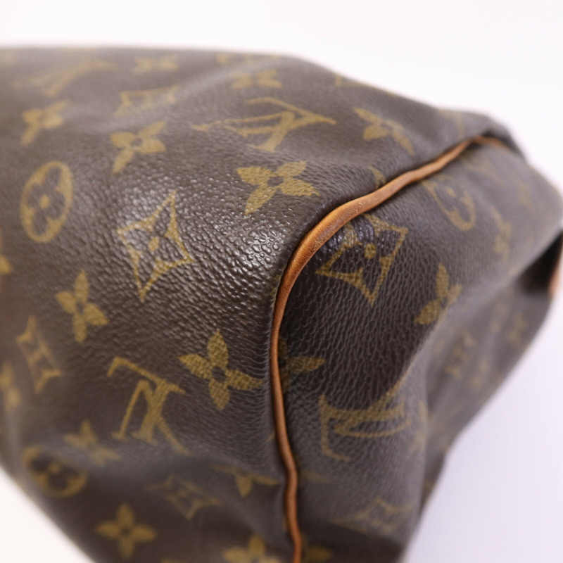 LOUIS VUITTON Monogram Speedy 30金扣手挽袋-11