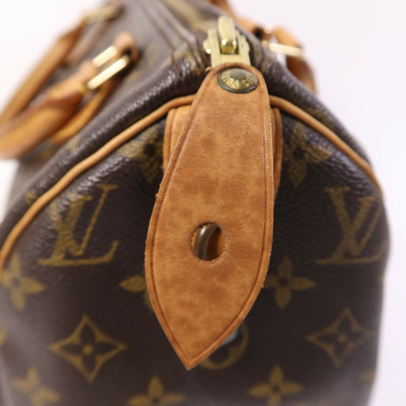 LOUIS VUITTON Monogram Speedy 30金扣手挽袋-15
