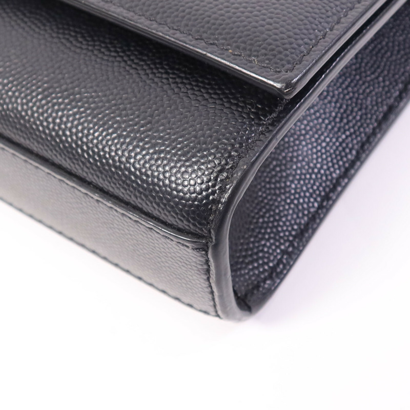 YVES SAINT LAURENT 牛皮皮革Kate銀扣鏈帶肩背袋-10