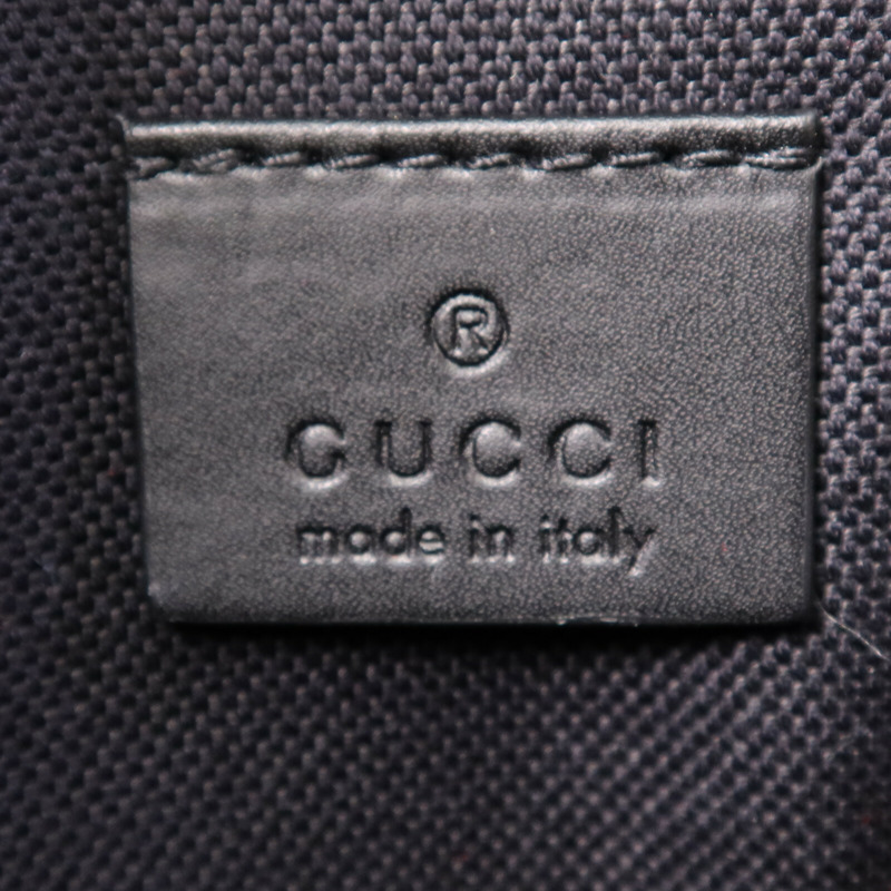 GUCCI 塗層帆布Waist Bag銀扣腰包-5