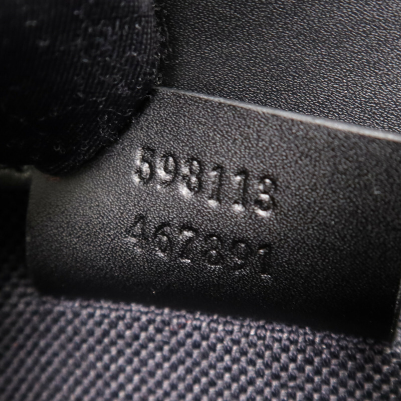 GUCCI 塗層帆布Waist Bag銀扣腰包-6