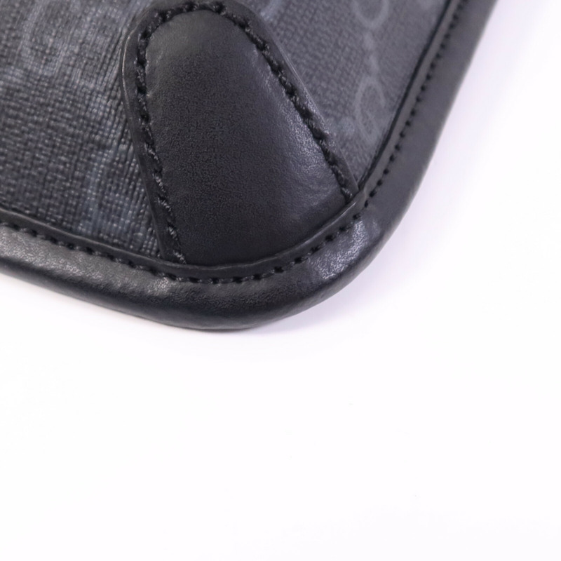 GUCCI 塗層帆布Waist Bag銀扣腰包-8