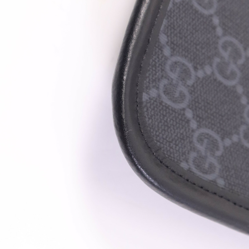 GUCCI 塗層帆布Waist Bag銀扣腰包-10