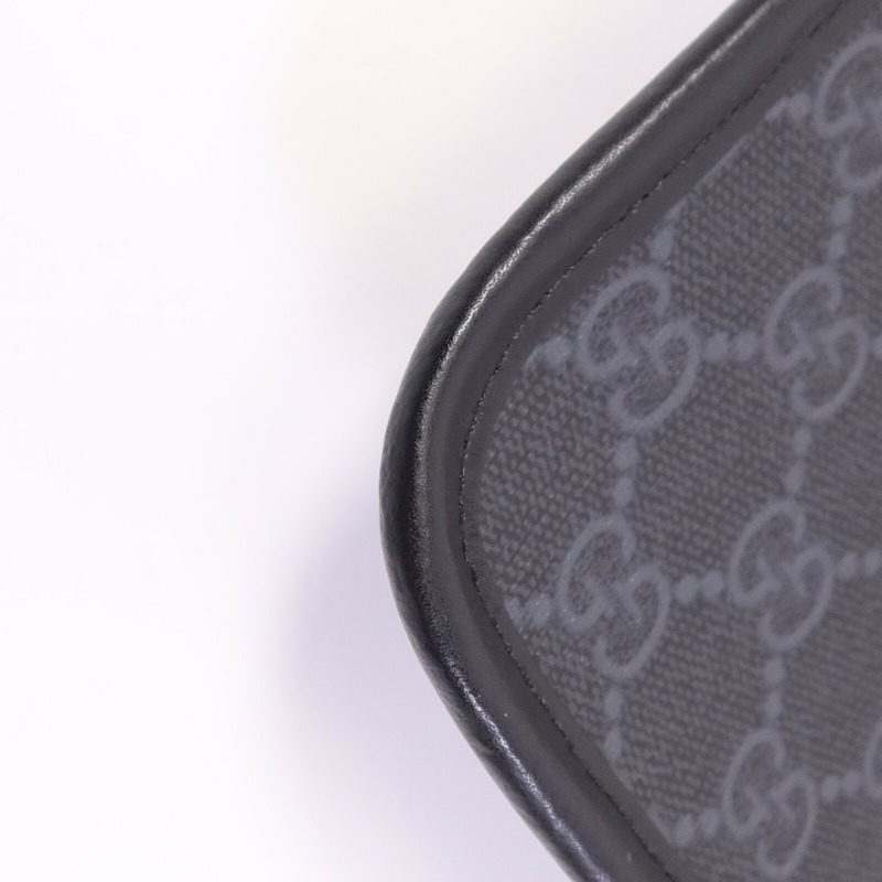 GUCCI 塗層帆布Waist Bag銀扣腰包-11