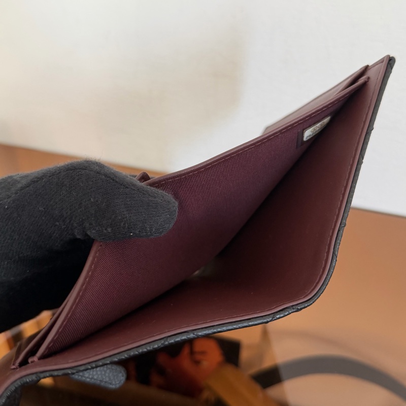 #極新 Chanel荔枝銀扣三折短夾-9