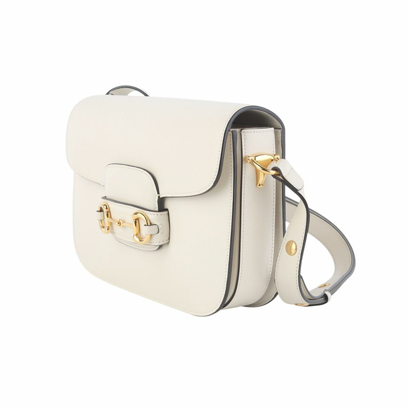 【包稅】GUCCI 金色馬銜扣 1955 肩包 35789K-2-1