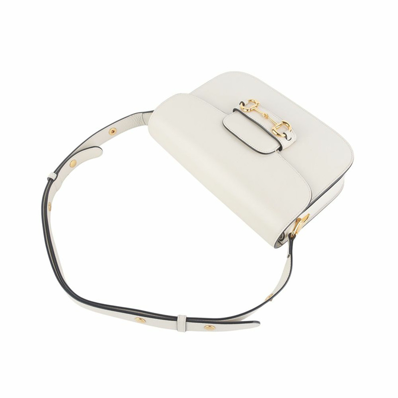 【包稅】GUCCI 金色馬銜扣 1955 肩包 35789K-2-3