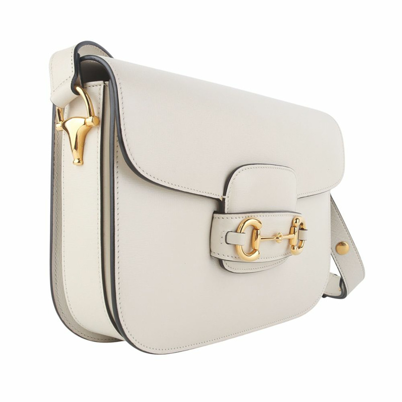 【包稅】GUCCI 金色馬銜扣 1955 肩包 35789K-2-7