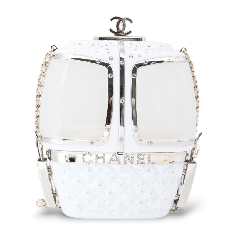 中古 Chanel 香奈兒 纜車 (Gondola Lift) 施華洛世奇水晶 晚宴包-1