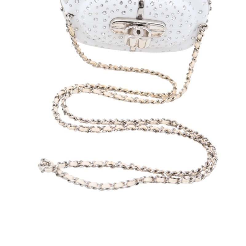 中古 Chanel 香奈兒 纜車 (Gondola Lift) 施華洛世奇水晶 晚宴包-6